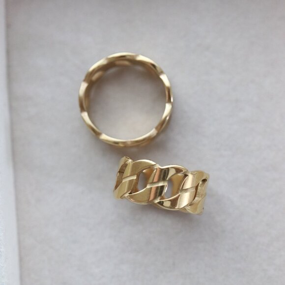 Cuban Chain Style Ring Stainless Steel - Picture 3 of 4